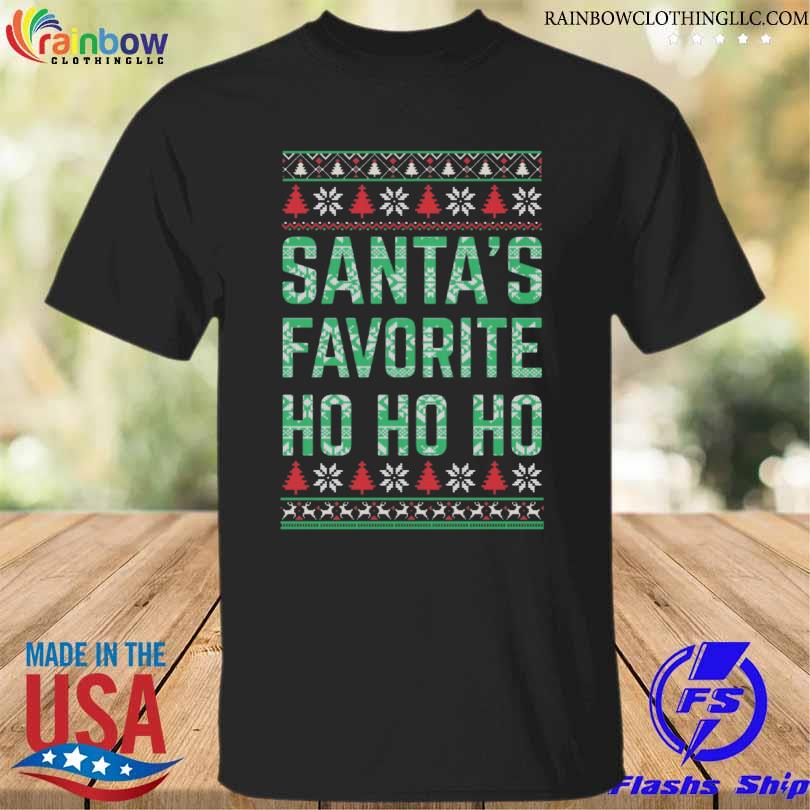 Official santa's Favorite HO HO HO ugly christmas sweater