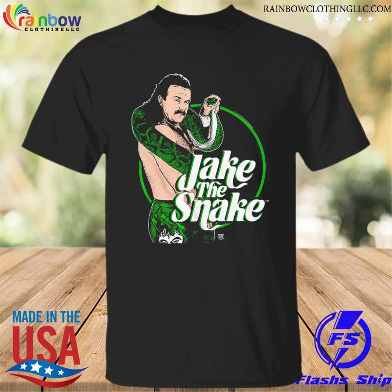 Jake The Snake Roberts Ripple Junction Illustrated Graphic T-Shirt