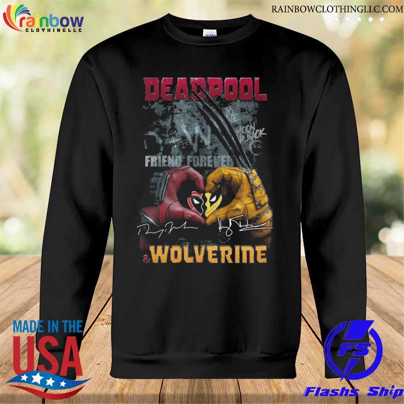 I love Deadpool and wolverine signature 2024 s Sweatshirt den