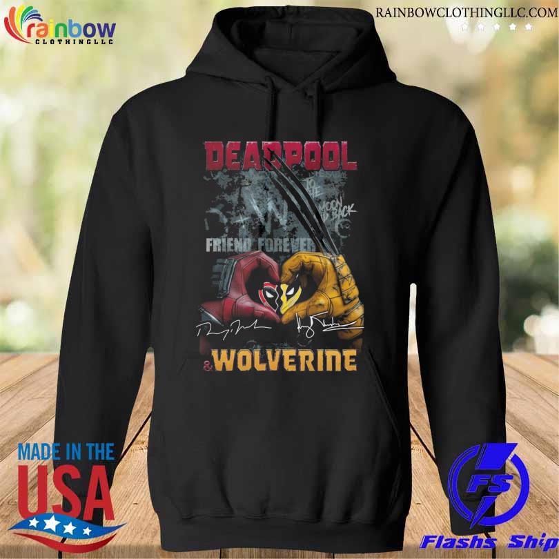 I love Deadpool and wolverine signature 2024 s hoodie den