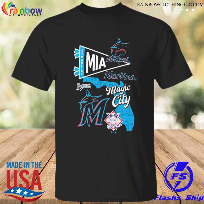 Miami marlins split zone 2024 shirt