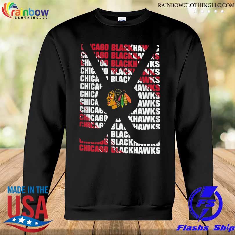 Youth Chicago Blackhawks Black Box T-Shirt Sweatshirt den