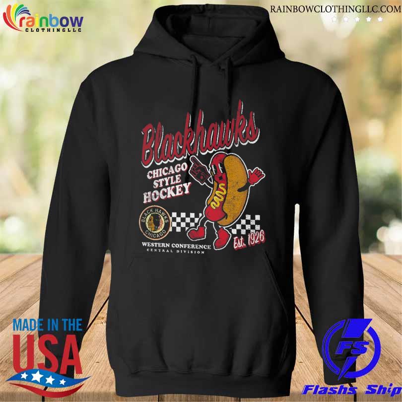 Youth Chicago Blackhawks Mitchell & Ness Black Concession Stand T-Shirt hoodie den